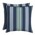 thumbnail image 1 of ARDEN Outdoor Toss Pillow (2 Pack) 16 x 16, Sapphire Aurora Blue Stripe, 1 of 9