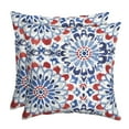 thumbnail image 1 of ARDEN Outdoor Toss Pillow, Set of 2, 16 x 16, Water Repellent, Fade Resistant 16 x 16, Clark Blue, 1 of 9