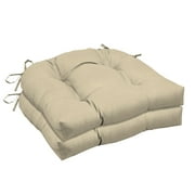ARDEN Outdoor Wicker Chair Cushion, 2 pack 18 x 20, Tan Leala