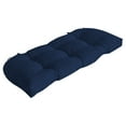 thumbnail image 1 of ARDEN Outdoor Wicker Settee Cushion 41.5 x 18, Sapphire Blue Leala, 1 of 10
