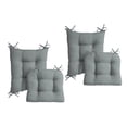 thumbnail image 1 of ARDEN Plush Indoor/Outdoor Rocking Chair Cushion Set, 2-Pack, 18 x 20, Water repellent, Fade Resistant, Tufted Cushion for Rocking Chairs 18 x 20, Stone Grey Leala, 1 of 9