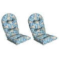 thumbnail image 1 of ARDEN Plush Modern Tufted Polyfill Adirondack Cushion 2-Pack, 20 x 18, Arden x Alexandra Kay Collection, Water repellent, Fade Resistant, Backroad Blossom Blue, 1 of 8