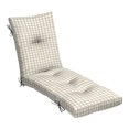 thumbnail image 1 of ARDEN Plush Modern Tufted Polyfill Chaise Cushion, 22-in x 76-in, ARDEN x Alexandra Kay Collection, The Coffee Girl Gingham, 1 of 6