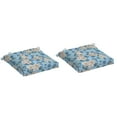 thumbnail image 1 of ARDEN Plush Modern Tufted Polyfill Seat Cushion 2-Pack, 20 x 20, Arden x Alexandra Kay Collection, Water repellent, Fade Resistant, Backroad Blossom Blue, 1 of 7