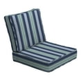 thumbnail image 1 of ARDEN ProFoam Performance Outdoor Deep Seating Cushion Set, 24 x 24, Patio Cushion, Rain-Proof, Fade Resistant, Sapphire Aurora Blue Stripe, 1 of 15
