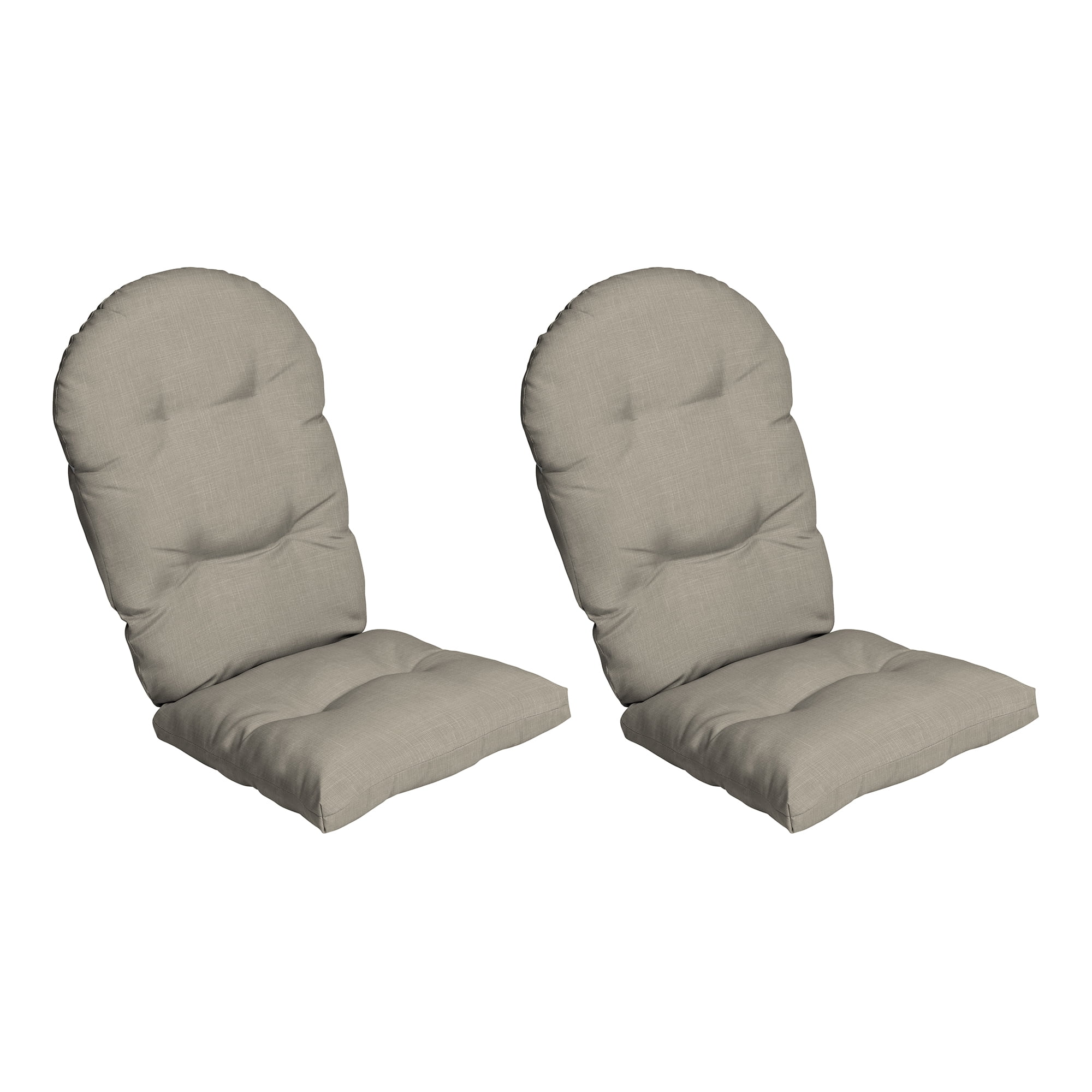 Sandbar Taupe Texture Outdoor Adirondack Chair Cushions, 21.5 x 48, Bamboo Viscose and Polyester