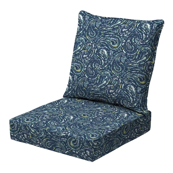 ARDEN earthFIBER Outdoor Deep Seat Cushion Set, 24 x 24, Rain-Proof, Fade Resistant, Deep Seat Bottom and Back Cushion for Chair, Sofa