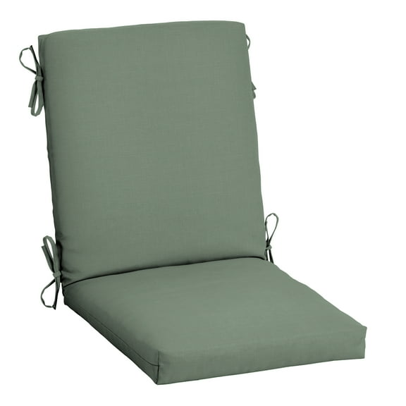 ARDEN earthFIBER Outdoor Dining Chair Cushion, 20 x 20, Water Repellent, Fade Resistant, 1-Piece Cushion for Dining Chairs 20 x 20, Sage Green Texture