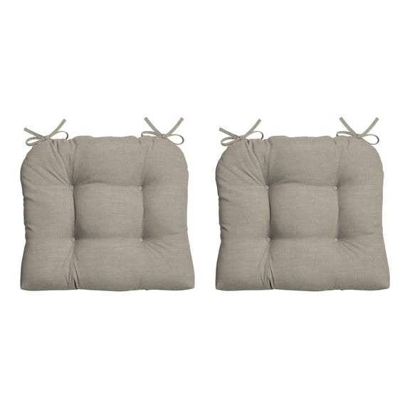 ARDEN earthFIBER Outdoor Plush Wicker Chair Cushion, 2 Pack, 20 x 18, Rain-Proof, Fade Resistant, Tufted Cushion for Wicker, Adirondack, and Rocking Chairs