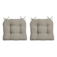 thumbnail image 1 of ARDEN earthFIBER Outdoor Wicker Chair Cushion, 2 Pack, 20 x 18, Water Repellent, Fade Resistant 20 x 18, Sandbar Taupe Texture, 1 of 7