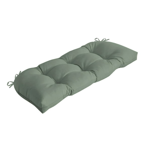 ARDEN earthFIBER Outdoor Wicker Settee Cushion, 41.5 x 18, Water Repellent, Fade Resistant 41.5 x 18, Sage Green Texture