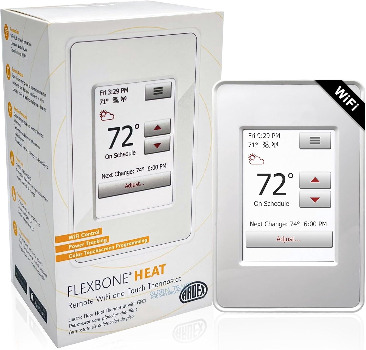 Curated visual reference: Picture Idea: Ardex Flexbone Uh 930 WiFi Touchscreen Programmable Radiant Floor
