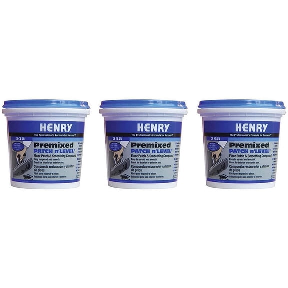 ARDEX Henry, WW Company 12063 Pre-Mixed Floor Patch, 1 Quart Three Pack