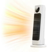 ARDIKAMA Space Heaters for Inside, 1500W Portable Electric Ceramic Space Heaters with Thermostat, 70°F Oscillation, 1-24H Timer, Fast Safety Room Heater with Remote for Home Bedroom, Office, White