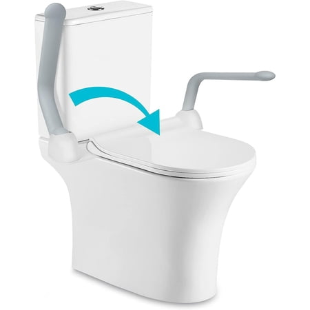 ARDIKAMA Toilet Safety Rails, 520 lbs Handicap Toilet Rails with Foldable Handles, Toilet Assist Rails for Elderly, Pregnant