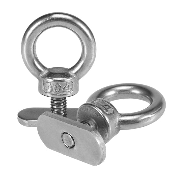 AREALER 2 Pack Kayak Track Mount Tie Down Eyelet for Bungee Cord Rope