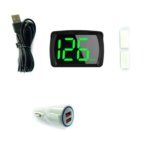 AREALER Car Headup Display MPH GPS Digital Speedometer with LED Large Font Display Car Charge Adapter for Car Truck SUV Motorcycle