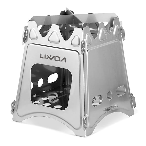 AREALER Compact Folding Wood Stove for Camping Cooking Picnic