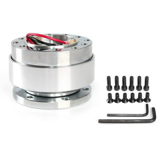 AREALER Steering Wheel Quick Release Hub Adapter Aluminum Alloy Snap Off Boss Kit with Screw Bolts Car Auto Accessories