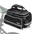 thumbnail image 1 of AREALER Waterproof Rear Seat Bag Cycle Bike Trunk Bag Bike Pannier Bag Shoulder Bag with Rain Cover, 1 of 7