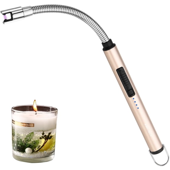 ARECTECH Rechargeable Electric Arc Lighter, Champagne Gold