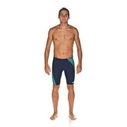 ARENA Mens Standard Previous Season Team Color Print Jammer Athletic Training Swimsuit, Water Green, 22