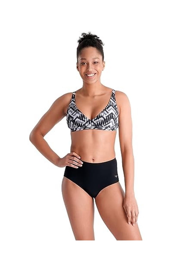 Women's Standard Bodylift Emma B-Cup Bikini, Black Multi/Black