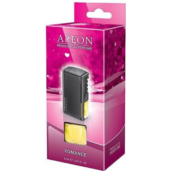 AREON ACP07 Car Perfume Luxury and Elegant 0.27 oz Vent Clip Car Air Freshener, Romance Scent (Pack of 3)