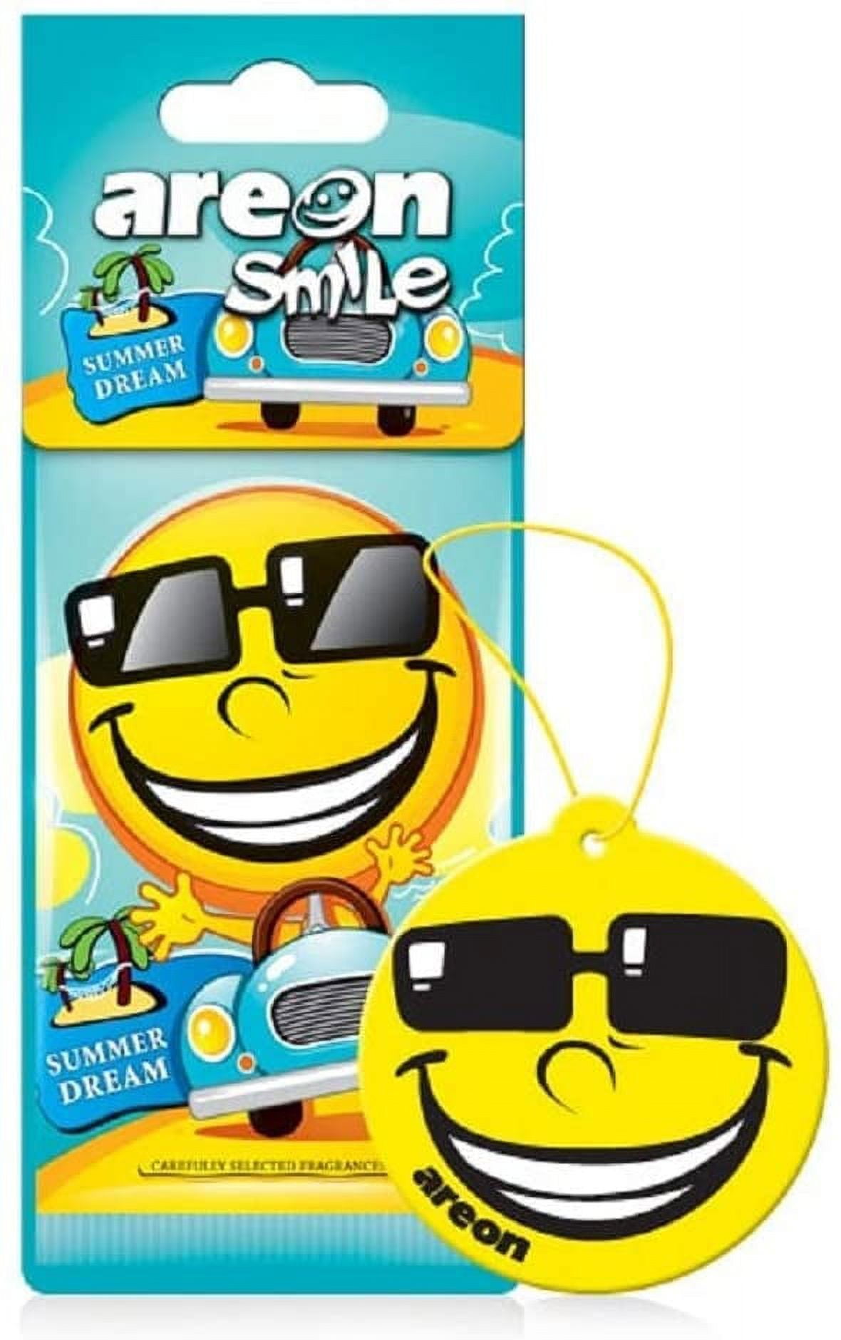 AREON ASD23 Funny Car Air freshener Emoji Hanging Summer Dream Scent — free download