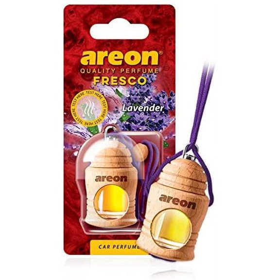AREON Fresco FRTN15 Hanging Car and Home Air Freshener, Lavender (Pack of 3)