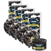Areon Ken 1.23 oz Canister Car Air Freshener in a Can, Black Crystal Scent for Car, Home & Office, 4 pack