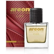 AREON MCP03 Car Perfume 1.7 Fl Oz. 50ml Glass Bottle Car Air Freshener Spray, RED Scent