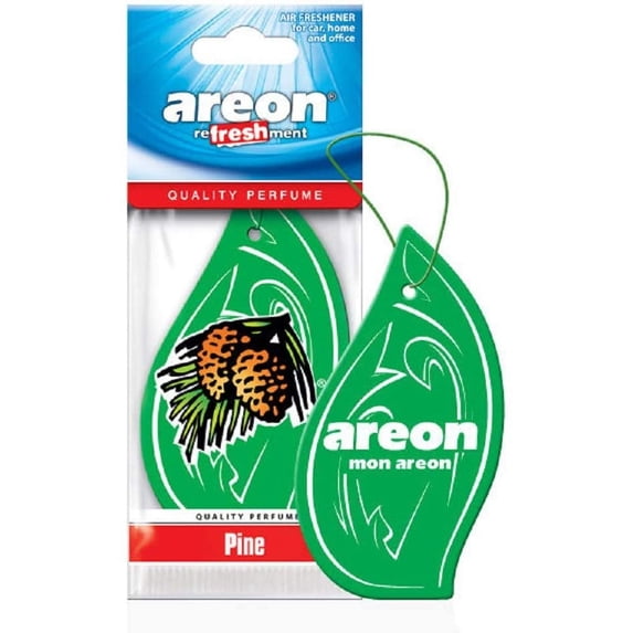 AREON MON MA08 Long Lasting Hanging Best Car Air Freshener Pine Scent, 12 Pack