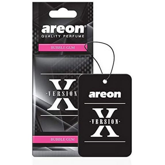 AREON X AXV03 Hanging Best Car Air Freshener Bubble Gum Scent, 12 Pack