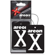 AREON X XV02 Hanging Best Car Air Freshener Black Crystal Scent, Paper Hanging Ornaments, Long Lasting Scent for Car or Home 12 Pack