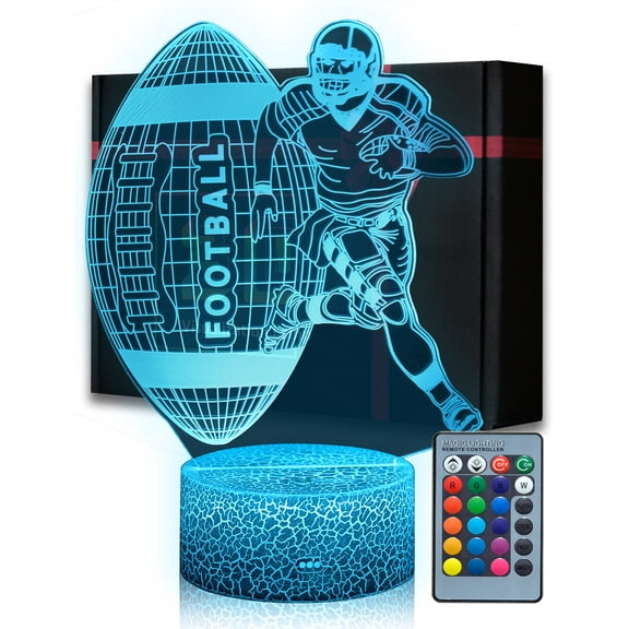 ARERG Football Night Light, LED, Multicolor, Brightness Adjustable