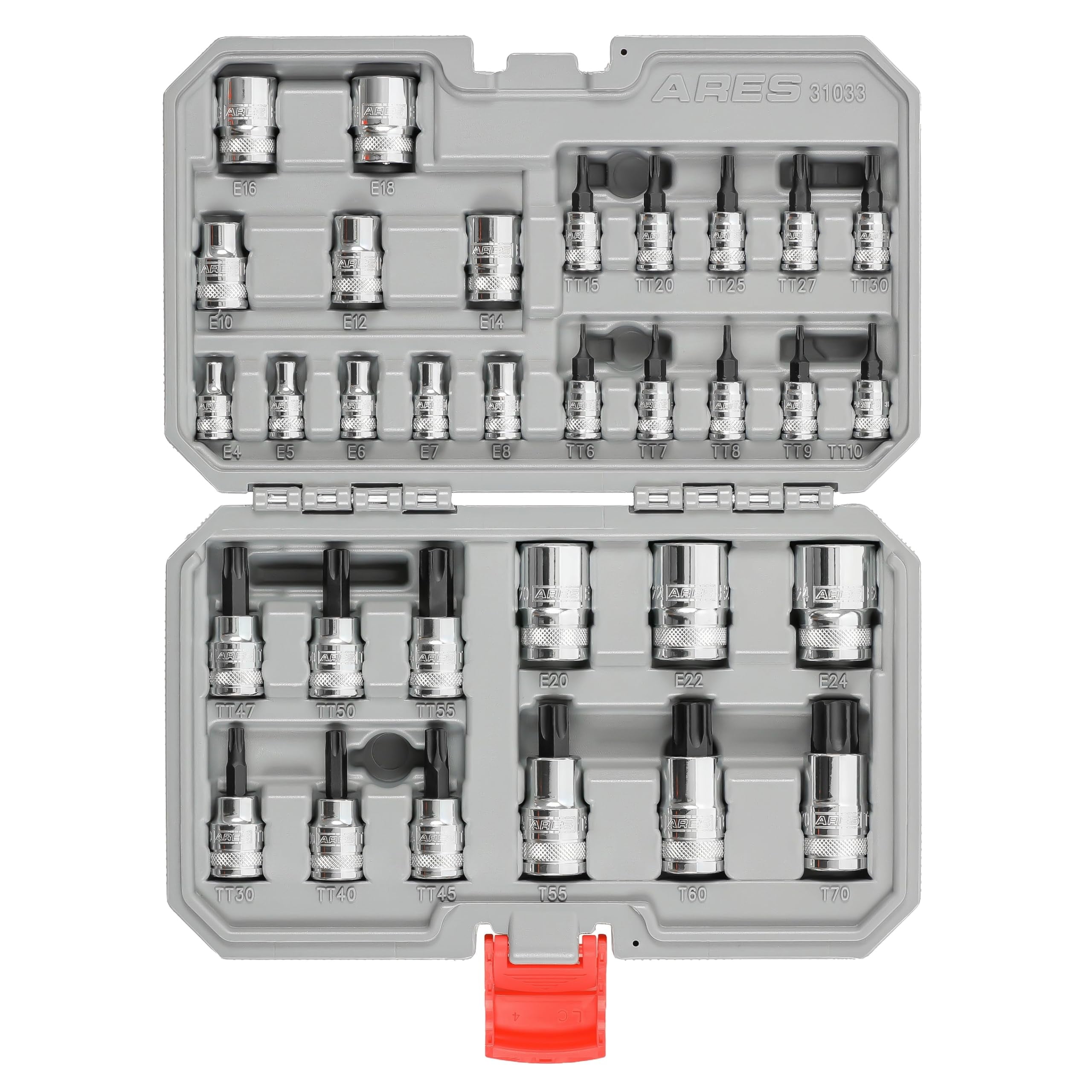 ARES 31033 – 32-Piece Master Torx Bit Socket and External Torx Socket ...