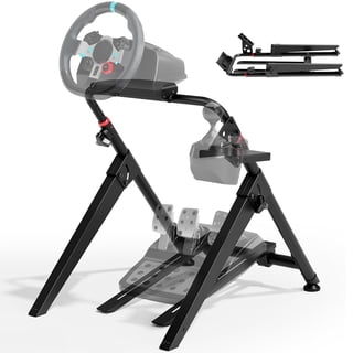 ARES WING Foldable Sim Racing Wheel Stand, Universal Racing Simulator Cockpit for PS5 PS4 Xbox PC, Adjustable Formula & GT Wheel Stand Compatible with Fanatec Thrustmaster Logitech Moza