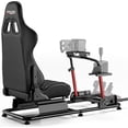 thumbnail image 1 of ARES WING Racing Simulator Cockpit with Seat, Adjustable Sim Racing Cockpit Compatible with Logitech, Thrustmaster, Fanatec & Moza, Steel Frame Racing Simulator, 1 of 9