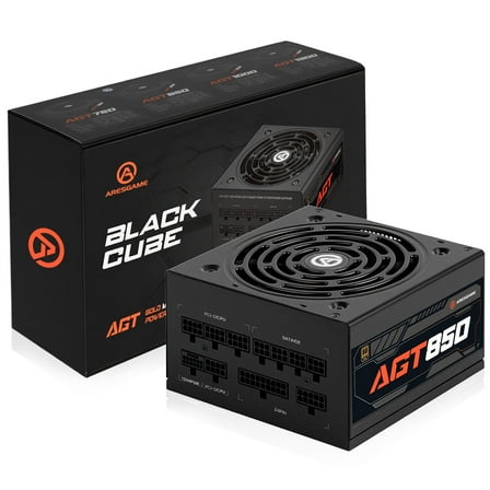 ARESGAME Power Supply 850W, 80+ Gold Certified, Fully Modular, ATX Gaming PSU, 10 Year Warranty (AGT850)