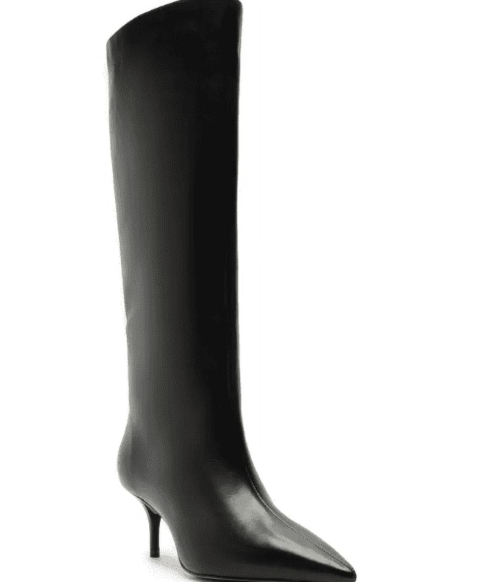 AREZZO Women's Black Skye Low Stiletto Boots, 7 .5 B