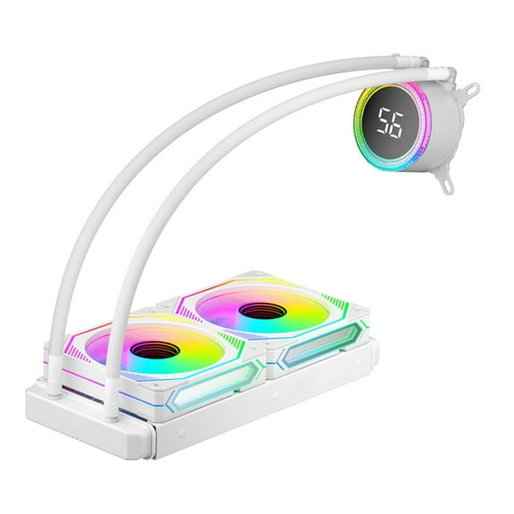 ARGB CPU Water Coolers Radiator ARGB PWM Adjustable Temperature Fan All In One CPU Liquid Cooling Fan for Desktop