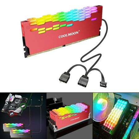 ARGB Desktop Gaming Computer - red, 135x9x50mm