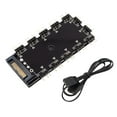 thumbnail image 1 of ARGB Splitter 5V 3Pin ARGB Hub Interface Computer Sync for LED Controller, 1 of 10