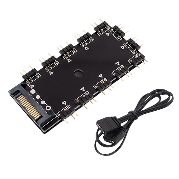 ARGB Splitter 5V 3Pin ARGB Hub Interface Computer Sync for LED Controller