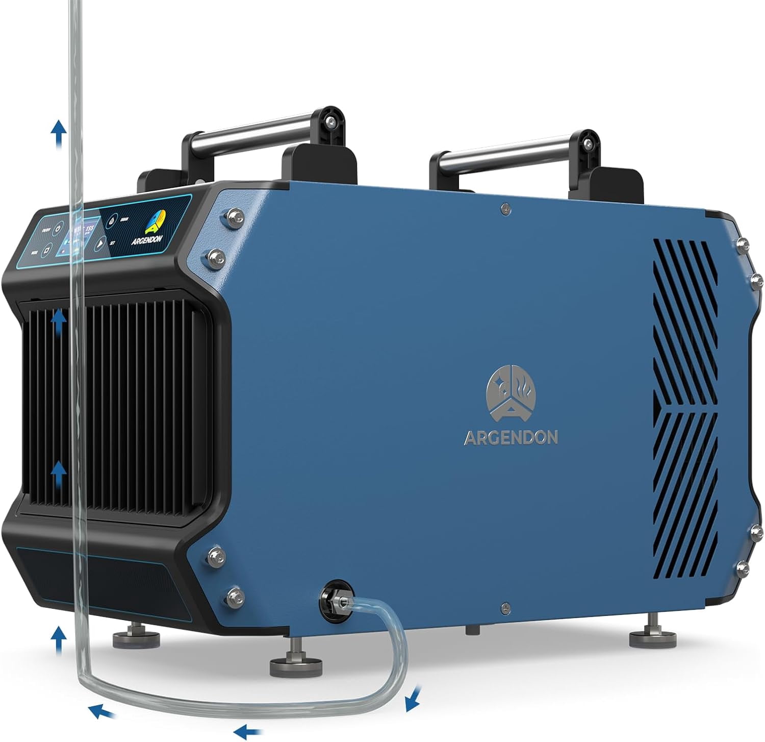 ARGENDON 145 Pint Crawl Spaces Dehumidifier with Pump,  Certified Commercial Dehumidifiers with Drain Hose for Basement, Auto Defrost, Compact,  up to 1800 Sq.Ft