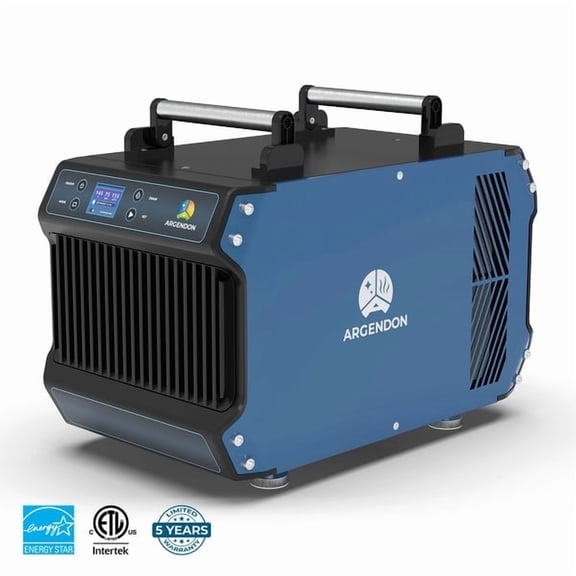 ARGENDON 180 Pints Crawlspace Dehumidifiers with Pump and Drain Hose,Commercial Dehumidifier for Basement, Industrial Large Spaces, Basement, Job Sites, cETL, Up to 2,300 sq. ft.5-Year Limited Warran