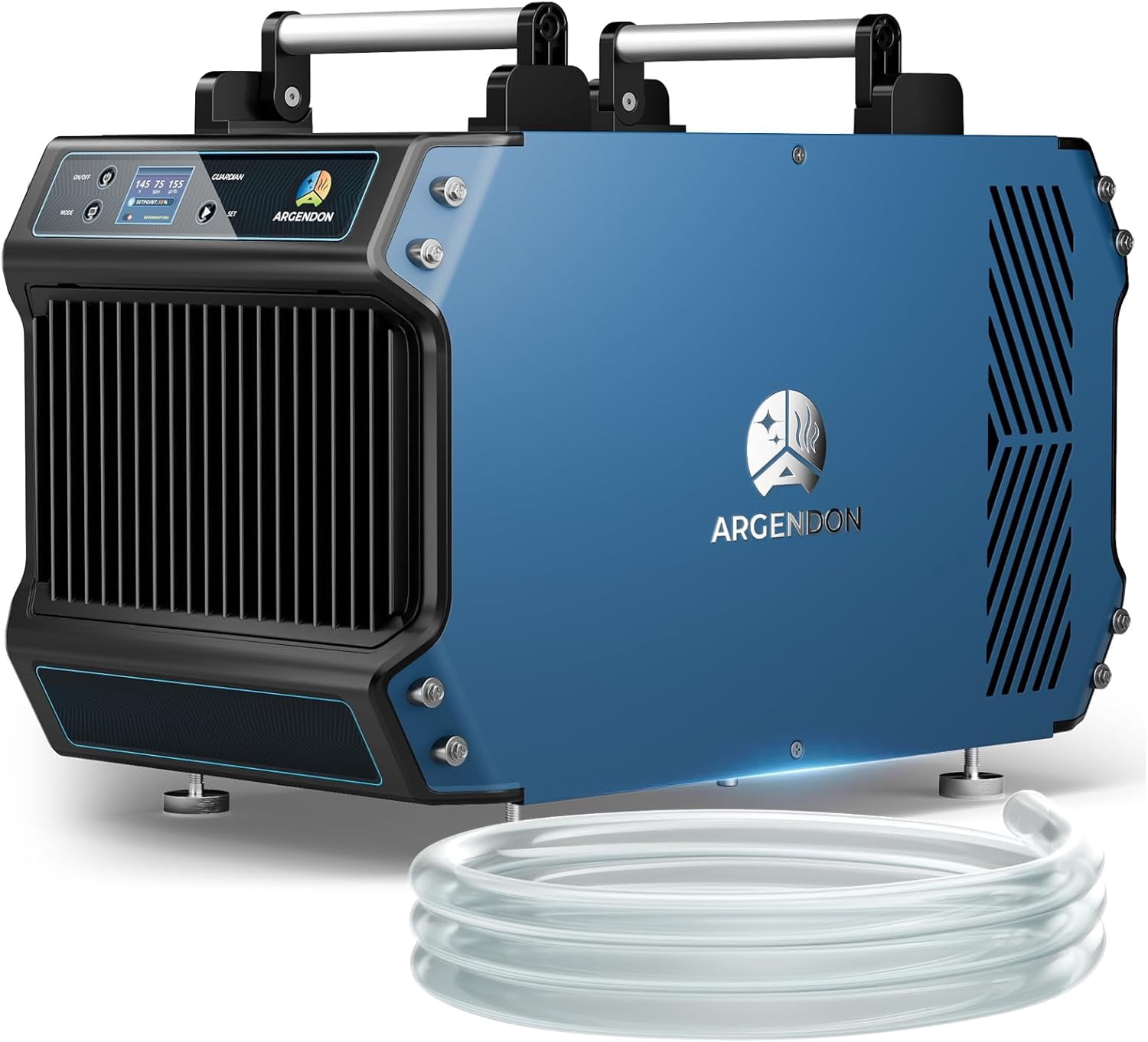 ARGENDON 180 Pints Crawlspace Dehumidifiers with Pump and Drain Hose,Commercial Dehumidifier for Basement, Industrial Large Spaces, Basement, Job Sites, cETL, Up to 2,300 sq. ft.5-Year Limited Warran