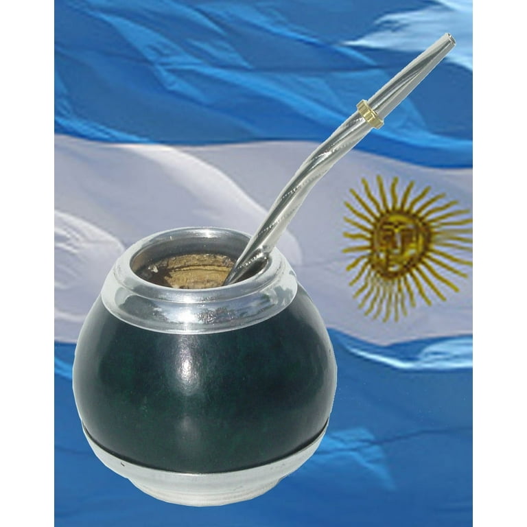 ARGENTINA MATE GOURD YERBA TEA CUP STRAW BOMBILLA HERBAL SLIMMING DIET KIT  0252 