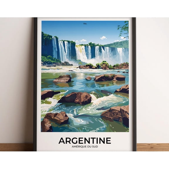 ARGENTINA Poster Argentina Travel Poster Argentina Art Print Argentina Poster Argentina in South America Travel Gift, 12x18 UNFRAMED